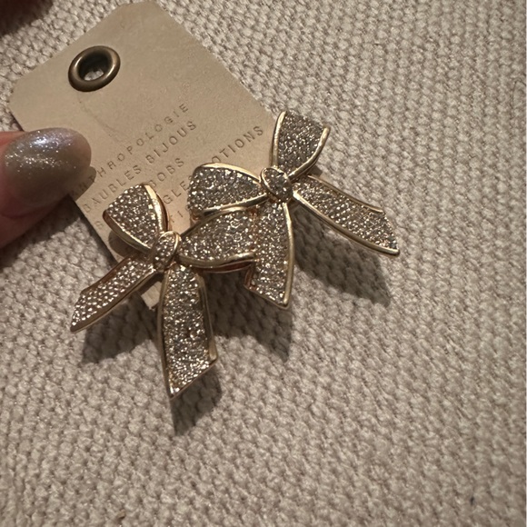 NWT bauble bar anthro bow post earrings - Picture 4 of 7